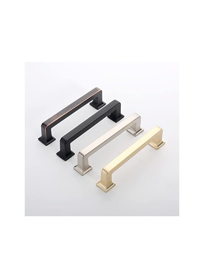 promass 5 Inch 10 Pack Kitchen Cabinet Handles Matte Black Cabinet Pulls Kitchen Cabinet Hardware Kitchen Handles for Cabinets Cupboard Handles - Image 2