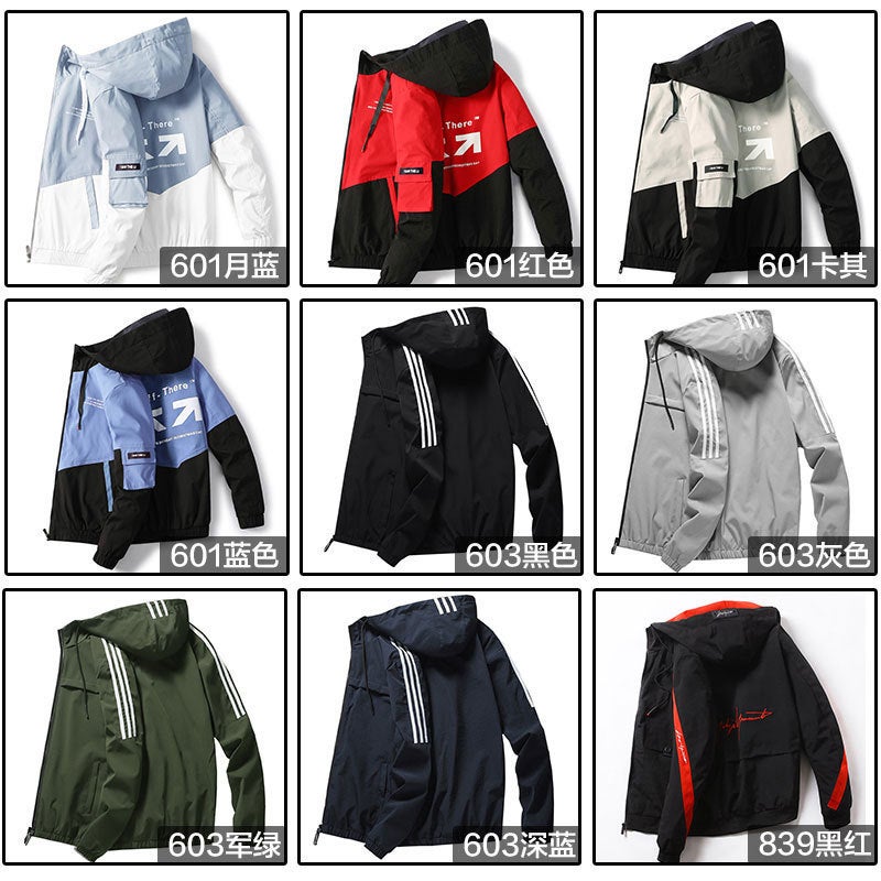 Jacket Men'S Casual Korean Fashionable Thin Top Men'S Fashion Tooling Hooded Student Jacket Men'S - Image 4