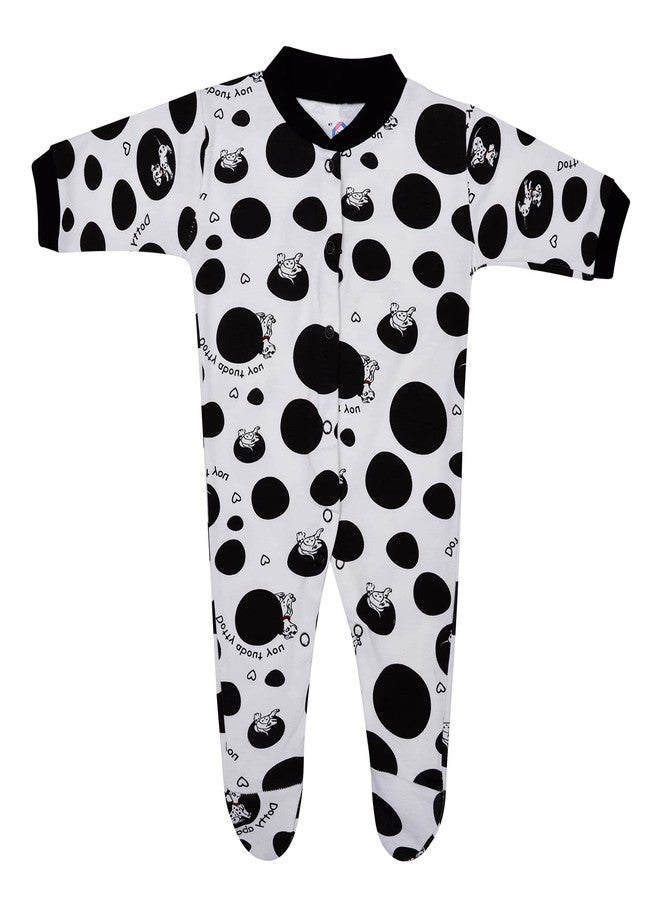 Magic Town Baby Front open Rompers/Jumpsuit Sleepsuit Full Sleeve, Snap Button for Boys and Girls pack of 3 Black (Newborn) - Image 3