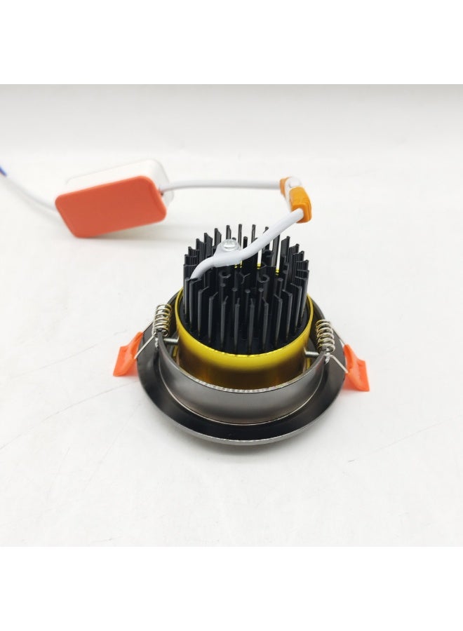 م.م.ذ  دحاولا صخشلا ةكرش اهمزاولو ةرانلا  تادعم ةراجتل زنيل دنآ وتلب سبوت لايت سقفي PLATO COB متحرك 5 واط – جسم أسود وذهبي، إضاءة بيضاء باردة 6000K إضاءة LED فاخرة للمساحات العصرية - Image 5