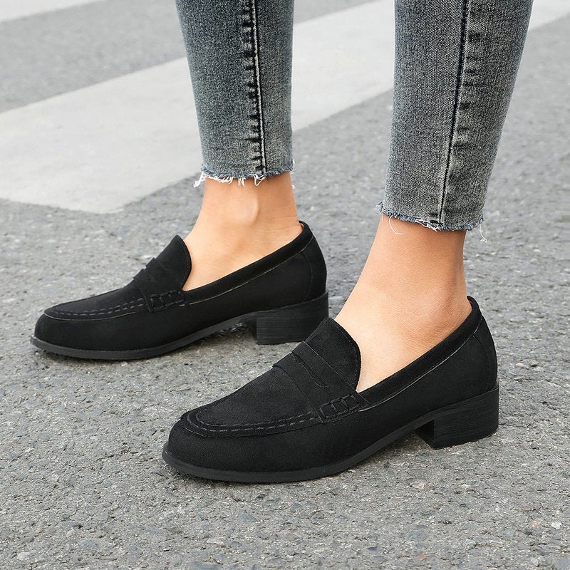 2026 Flat Retro Slip-On Loafers For Men And Women, Sizes 40-48, Office Casual Leather Shoes, Lazy Shoes - Image 4