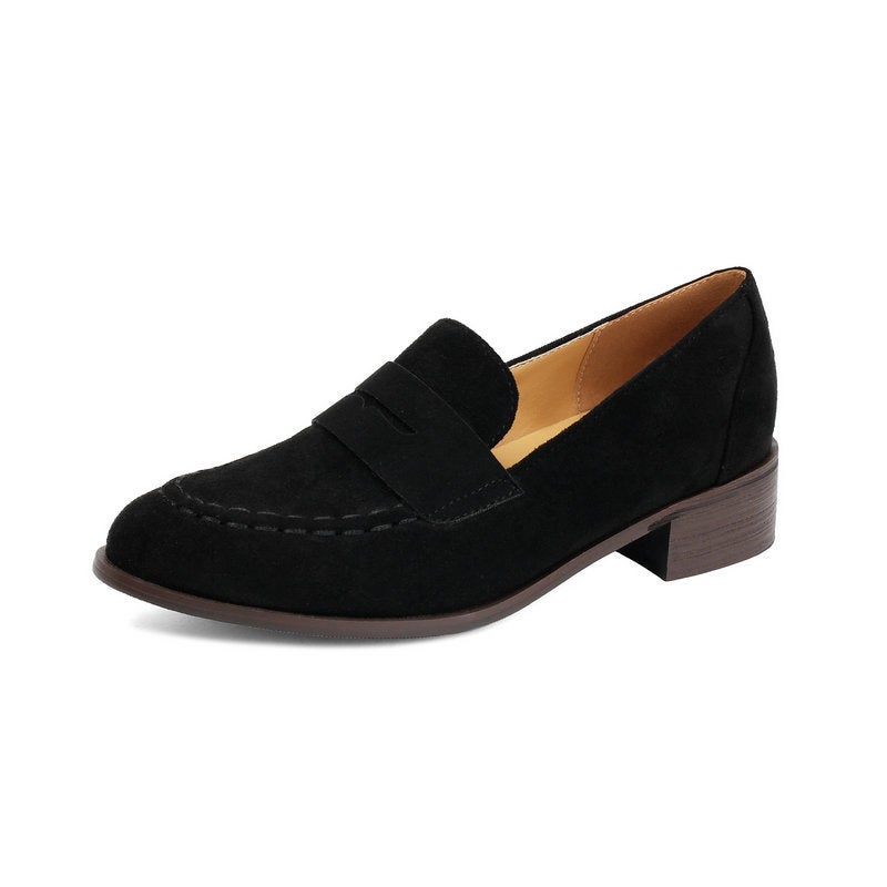 2026 Flat Retro Slip-On Loafers For Men And Women, Sizes 40-48, Office Casual Leather Shoes, Lazy Shoes - Image 1