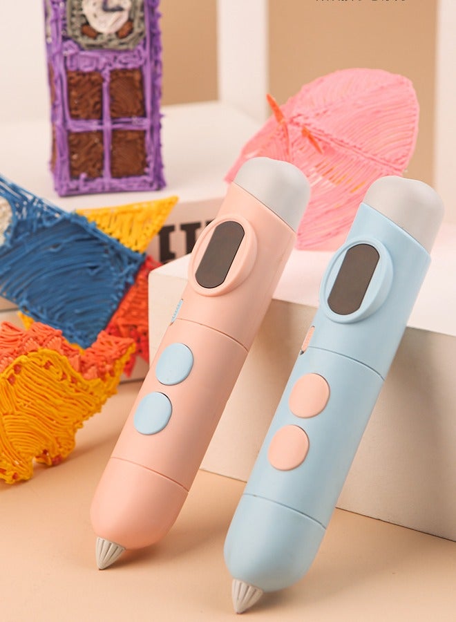 Generic 3D Low Temperature Printing Pen Set Long Battery Life DIY Graffiti Model 3D Pen Creative 3D Stereoscopic Painting Pen Children Adult Gift USB Charging Children Creative Painting Pen Children Birthda  - Image 5