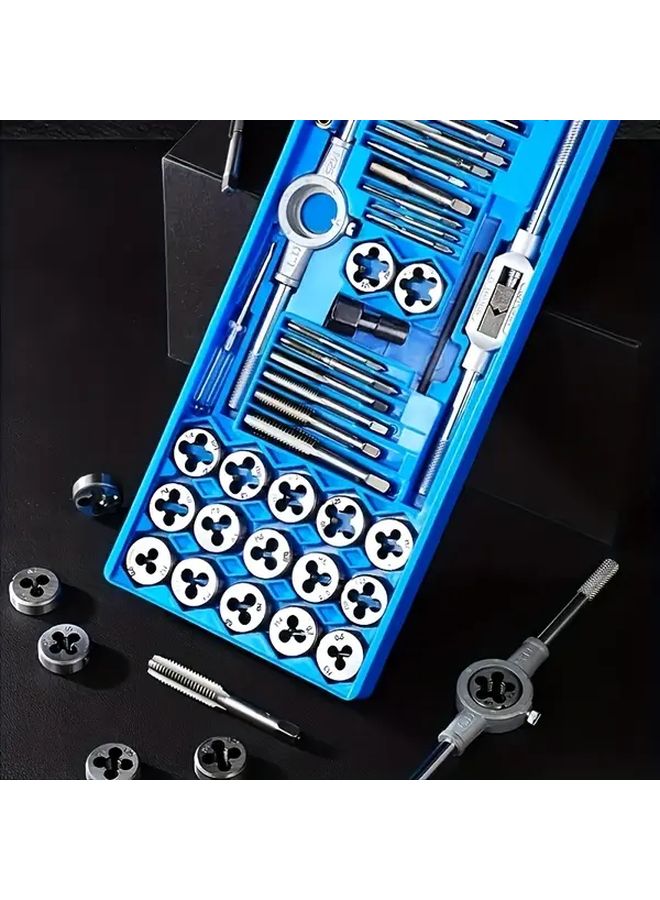 40pcs ProMaster Metric Tap And Die Set M3 M12 Alloy Steel High Hardness DIY Tool Kit - Image 2
