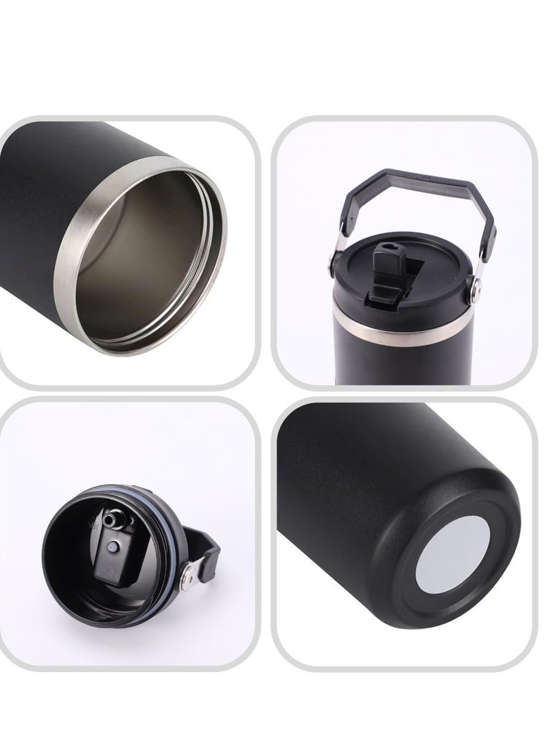 ELTRAZONE 900ml Stainless Steel Leak-Proof Travel Tumbler Mug – Double Wall Vacuum Insulated Sipper Bottle with Straw & Lid, Ideal for Car, Office, Travel & Gym - Image 3