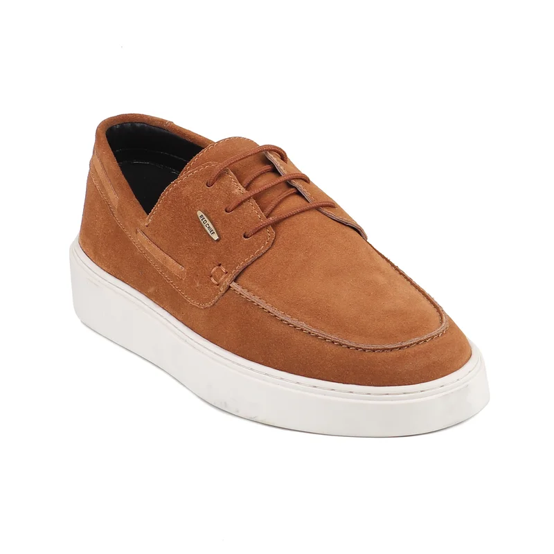 Red Chief Comfortable Genuine Leather Sneaker For Men | Rc4010 Rust
