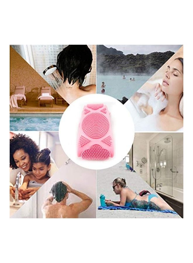 إسكدنيا أداة تقشير الجسم والظهر أثناء الاستحمام وردي 27.1x4.5بوصة - Image 3