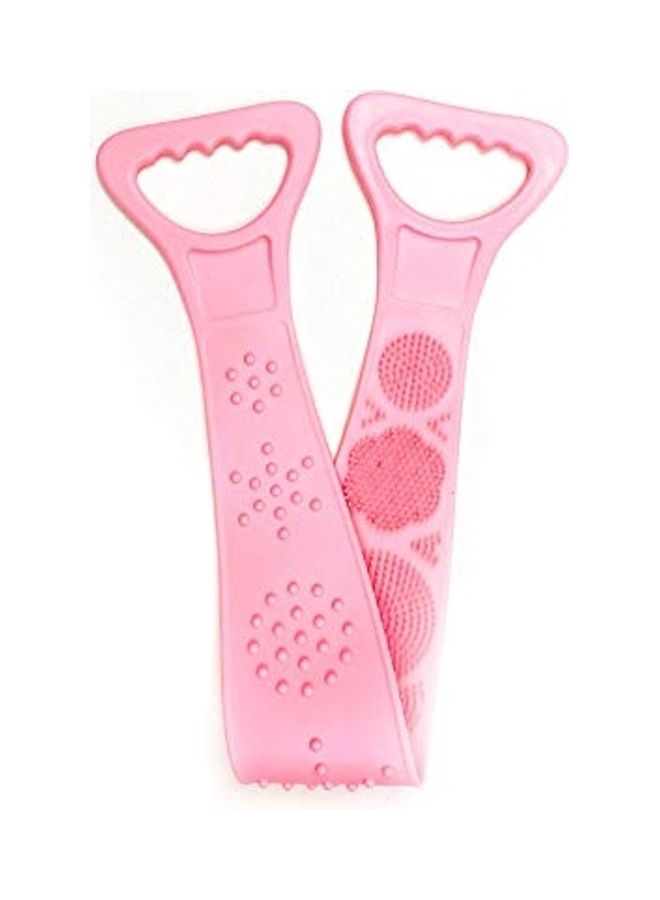 إسكدنيا أداة تقشير الجسم والظهر أثناء الاستحمام وردي 27.1x4.5بوصة - Image 1