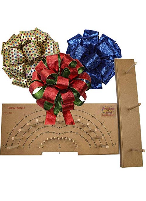 Pro Bow The Hand Bow Maker  Custom Make Ribbon Bows DIY Wedding Bows and Wreaths Easy Bow Maker for Weddings and Events Large Patented