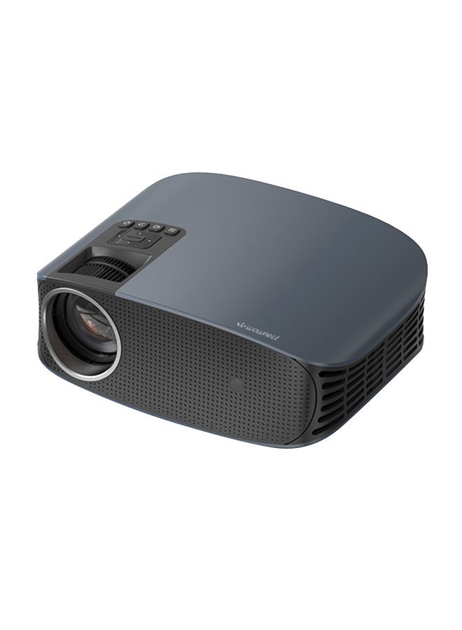 Wownect Android Projector, 400 ANSI Lumens, Native 1080P, 4K Supported, 200" Display, Screen Mirroring, Android 9.0 TV, WiFi, Bluetooth, Portable Home Theater PROJ-WO-74-AN Black & Universal Speaker And Projector Tripod Stand Black & 100 Inch Projector Screen 16:9 Foldable 4K Full HD Projection Screen Anti-Crease Portable Projector Movies Screen for Indoor And Outdoor Support Double Sided Projection UNV-WO-SCR-03 WhiteBundle - Image 2