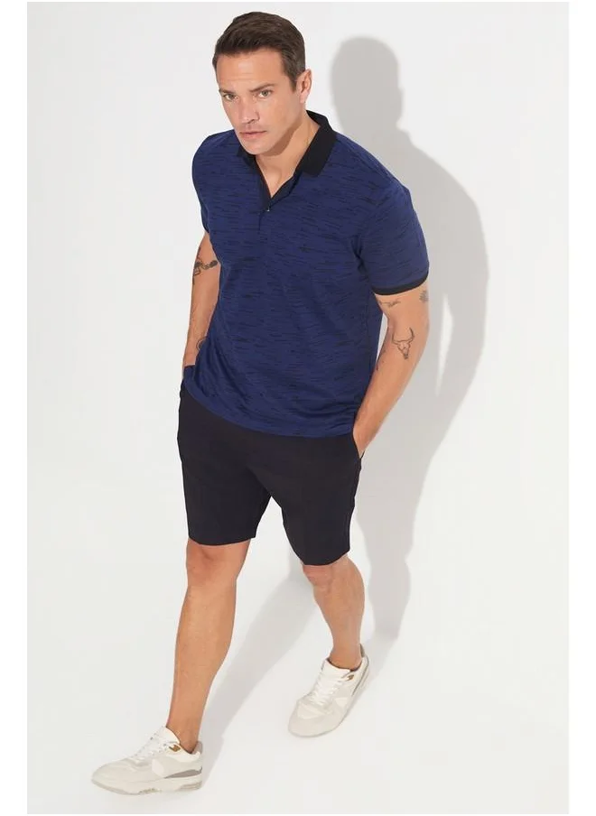 جون June Exclusive Men Regular Fit Polo Neck Tshirt Navy