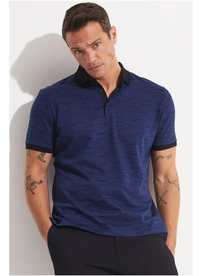 جون June Exclusive Men Regular Fit Polo Neck Tshirt Navy