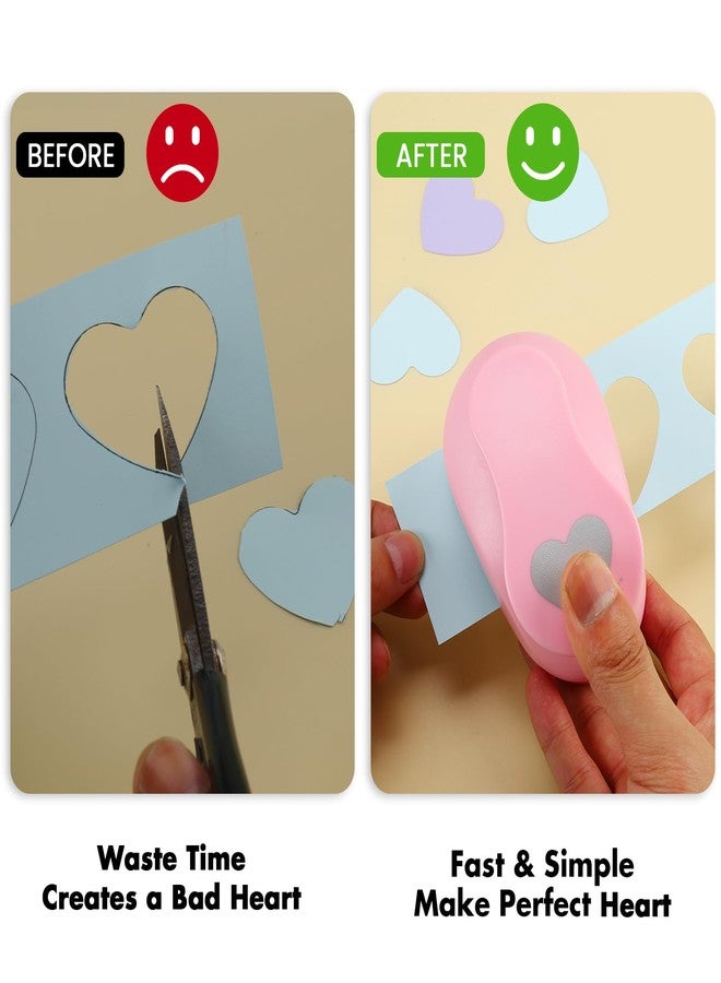 LOONENG 1.5 Inch Heart Paper Punch - High Precision Design for Romantic Heart Patterns - Ideal for Scrapbooking, Card Making, DIY Photo Albums, Gift Tags, Homemade Confetti - Image 5