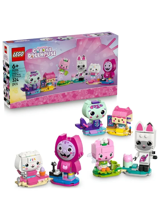 ليغو ليغو Gabby’s Dollhouse صديقات غابي، قطط مبنية بالمكعبات، مجموعة بناء للأطفال بعمر ٦ سنوات وأكثر (٣٢٤ قطعة) 11215