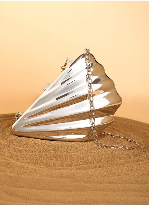 Solid Magnet Lock Regular Acrylic Clutch Bag For Women