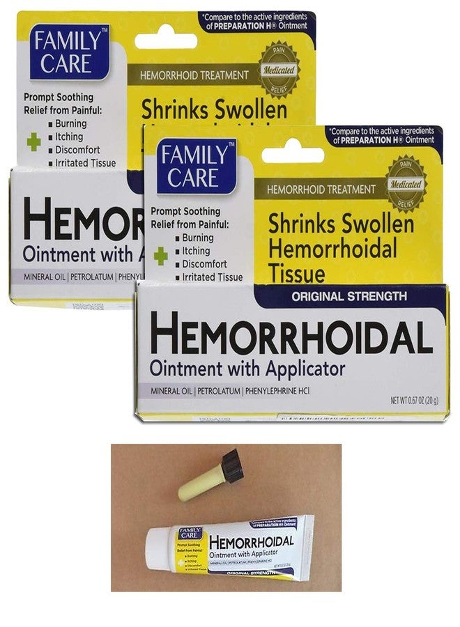 AllTopBargains 2 Pc Hemorrhoidal Ointment Hemorroid Pain Relief Cream Fast Acting Strength - Image 3