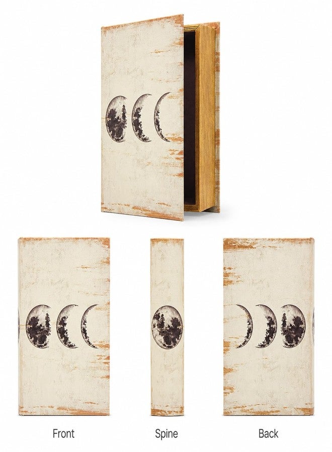 PACOLO Decorative Book Boxes, Faux Wood with Magnetic cover Storage for Hidden Jewelry, Money, and Cash (Lunar Eclipse) - Image 3