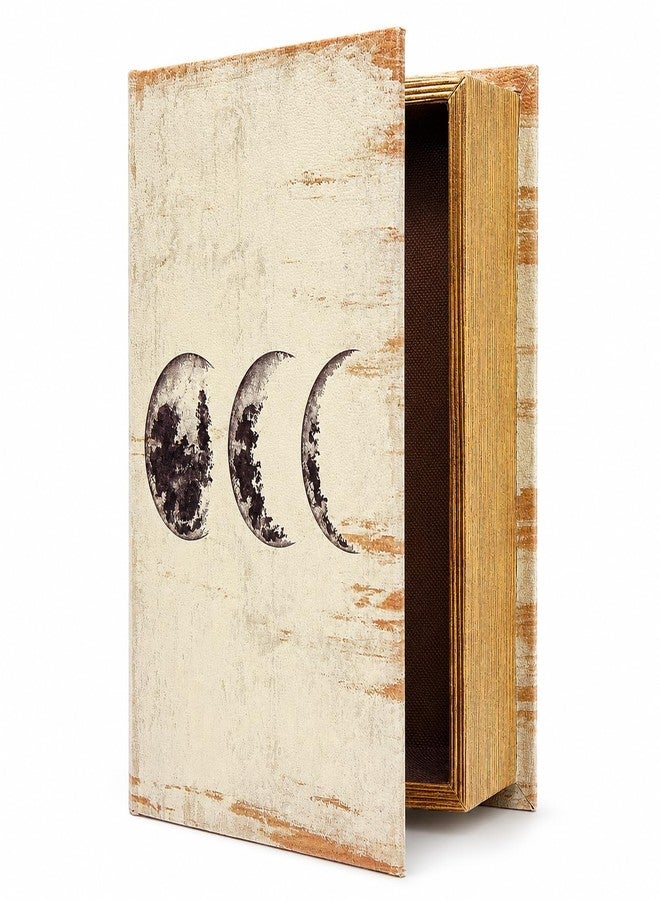 PACOLO Decorative Book Boxes, Faux Wood with Magnetic cover Storage for Hidden Jewelry, Money, and Cash (Lunar Eclipse) - Image 1