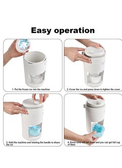 Excefore Portable Ice Shaver & Snow Cone Machine, Premium Manual Shaved Ice Maker with Hand Crank, Slushy Maker, & Ice Crusher, Ideal for Home, Outdoor Picnics, & Parties  - Image 5