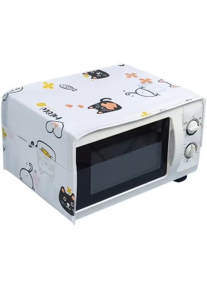 1pc Pocket Design Microwave Cover, Waterproof, Dustproof and Stainproof 85×35cm – Multicolor(Assorted shapes may vary) - Image 2