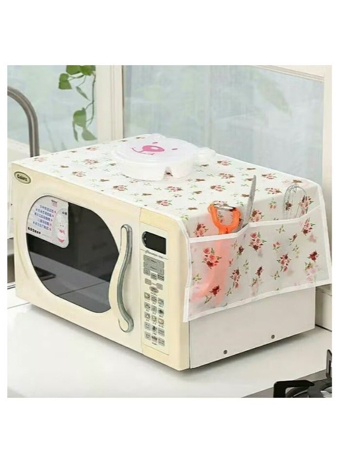 1pc Pocket Design Microwave Cover, Waterproof, Dustproof and Stainproof 85×35cm – Multicolor(Assorted shapes may vary) - Image 3