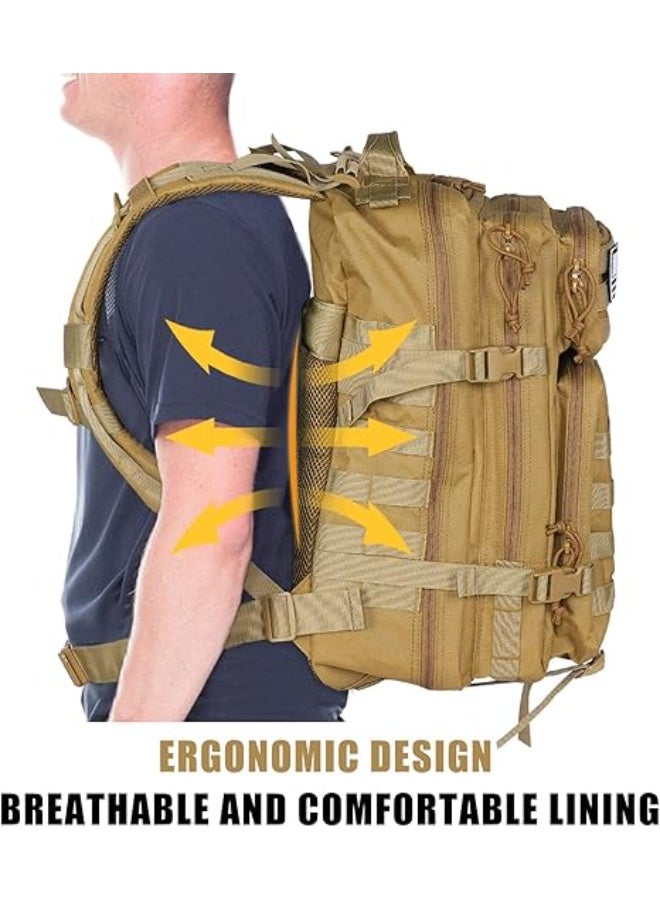 BlueFire 50L Military Tactical Backpack - 3 Day Assault Pack MOLLE System, Water-Resistant, Large Capacity Rucksack for Men & Women, Hiking, Camping, Hunting & Travel Bug Out Bag - Image 5