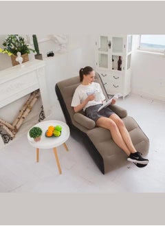 Executive LLC Inflatable Sofa With Airpump - Comfortable, Portable, Quick-Inflate, Durable Design for Indoor and Outdoor Relaxation, Ideal for Small Spaces Like Bedroom and Living Room, Indoor Sofa Lounge with Handrails  - Image 2