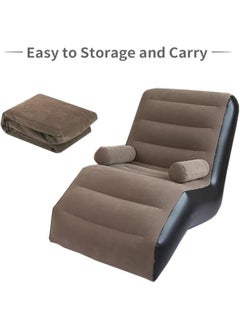 Executive LLC Inflatable Sofa With Airpump - Comfortable, Portable, Quick-Inflate, Durable Design for Indoor and Outdoor Relaxation, Ideal for Small Spaces Like Bedroom and Living Room, Indoor Sofa Lounge with Handrails  - Image 4