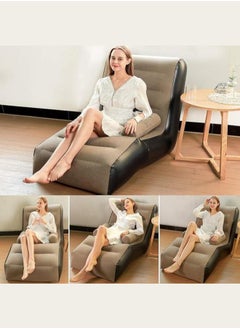 Executive LLC Inflatable Sofa With Airpump - Comfortable, Portable, Quick-Inflate, Durable Design for Indoor and Outdoor Relaxation, Ideal for Small Spaces Like Bedroom and Living Room, Indoor Sofa Lounge with Handrails  - Image 5