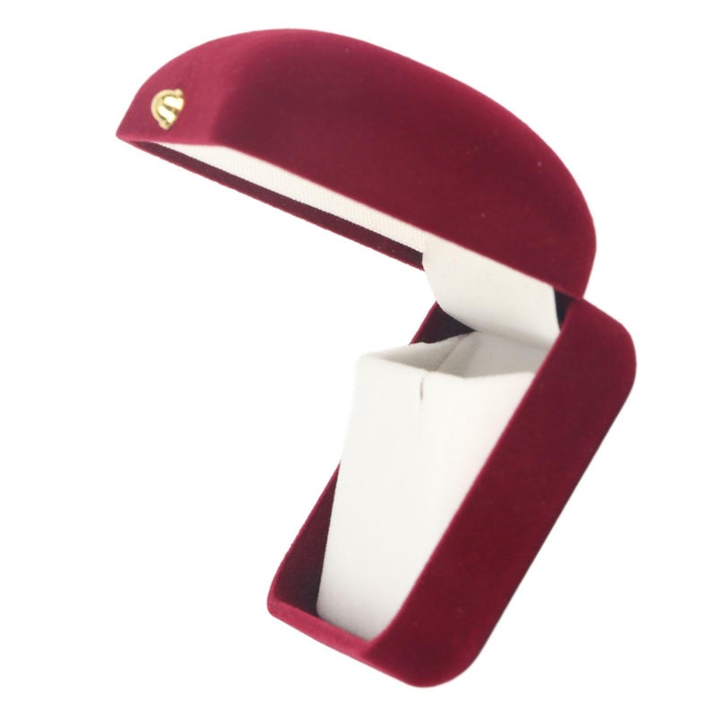 Yosoo Compact Velvet Jewelry Box For Engagements Elegant Travel Organizer Earring Box - Image 2