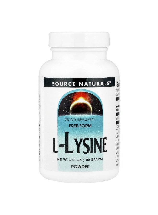 Source Naturals Source Naturals, L-Lysine Powder, 3.53 oz (100 g)  - Image 1