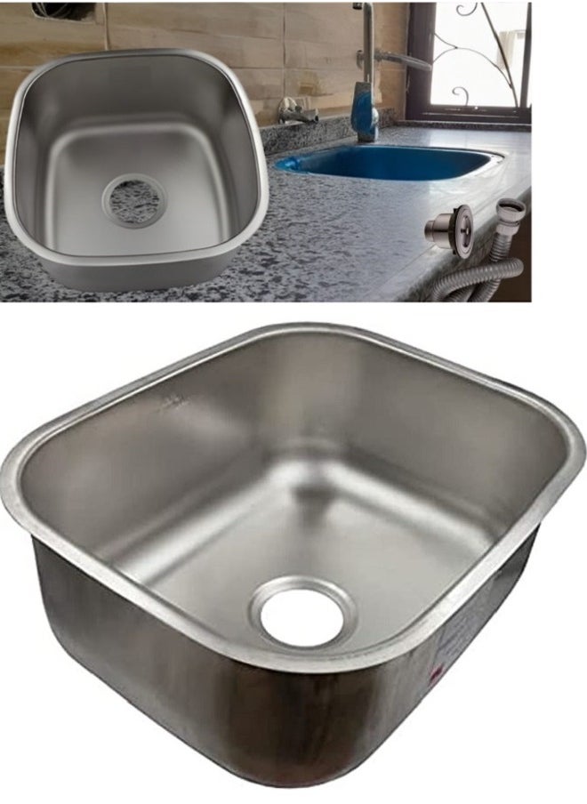 Generic - Stainless Kitchen Sink  35 * 40 Inside-40 * 45 Inside-out .06mm Thickness - Image 1