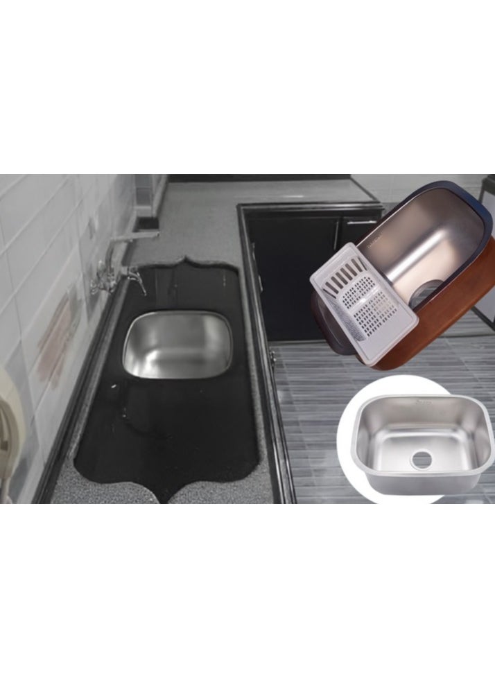 Generic - Stainless Kitchen Sink  35 * 40 Inside-40 * 45 Inside-out .06mm Thickness - Image 1