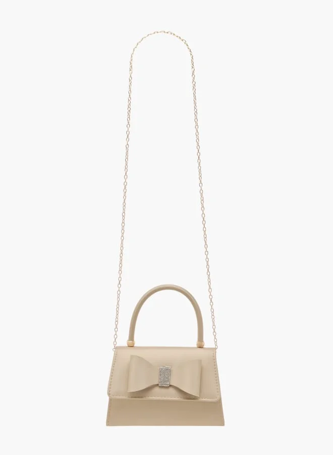Flora Bella By Shoexpress Womens Bow Detail Satchel Bag With Magnetic Closure