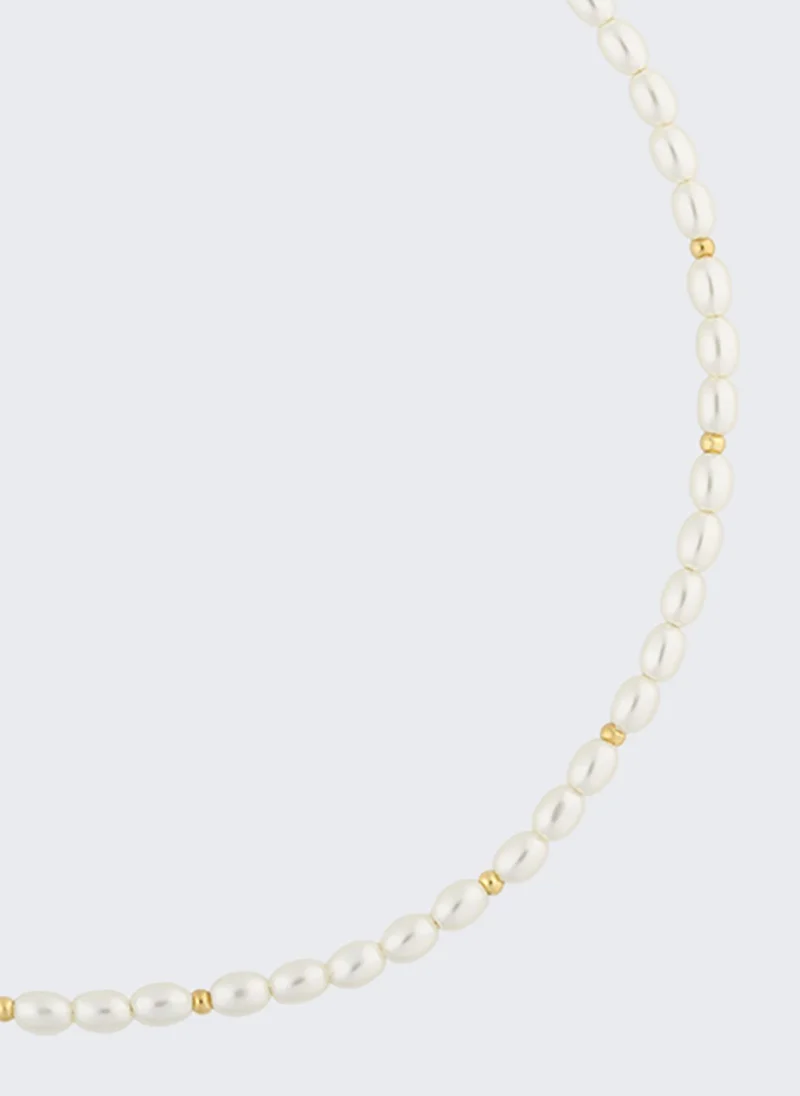 ليو جو عقد مزين بلآلئ