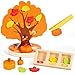 Woodtoe Montessori Toys for 3 4 5 6 Year Old Pumpkin Picking Magnetic Leaves Tree Toy Toddler Fine Motor Skill Toy Wooden Sensory Color Sorting Toys Autumn Pumpkin Toy Birthday Gifts for Kids 36 - Image 2