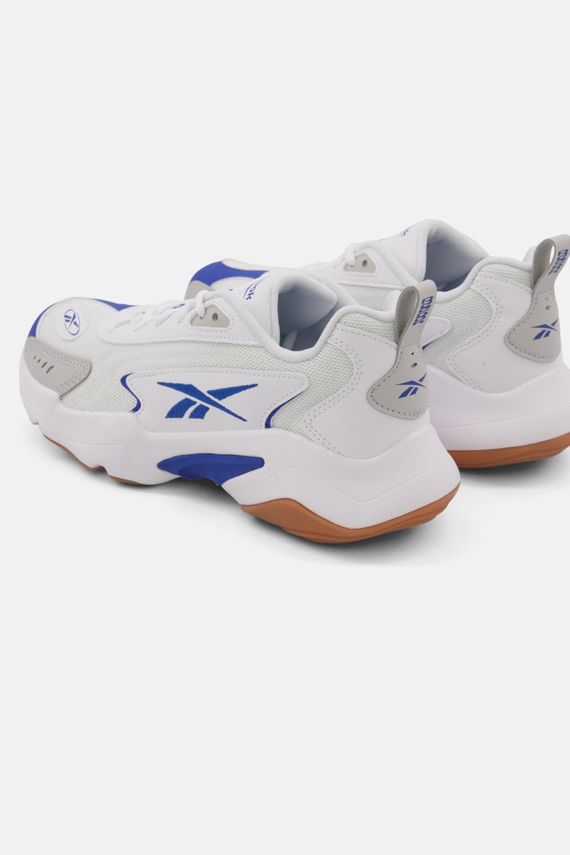 Reebok Kids Boy Vector Running Shoes, White/Blue  - Image 2