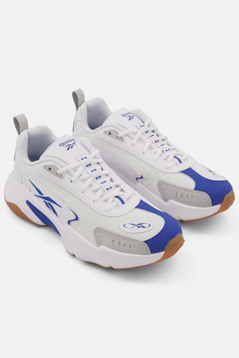 Reebok Kids Boy Vector Running Shoes, White/Blue  - Image 1