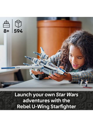 مجموعة نموذج قابل للبناء مقاتلة المتمردين يو وينغ من ليغو Star Wars‌‎، لعبة بناء مركبة 75399 - view 3