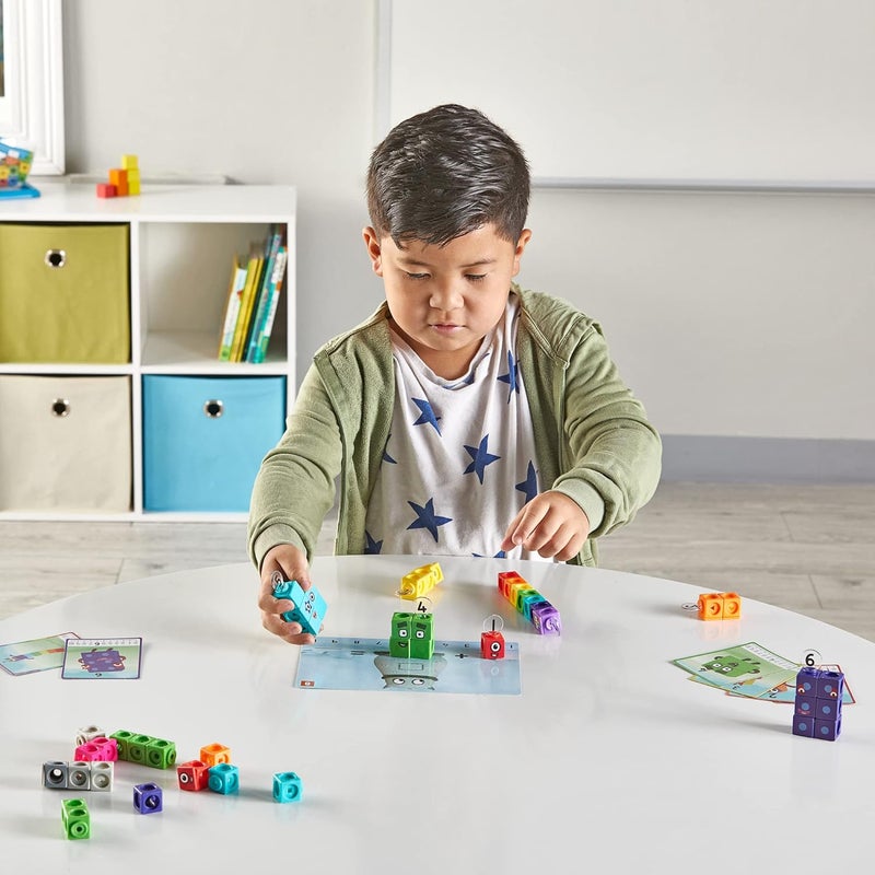 hand2mind MathLink Cubes Numberblocks 1-10 Activity Set, 30 Activities Linked to TV Episodes, Math Cubes, Counting Toys, Base Ten Blocks, Montessori Math, Counters for Kids Math, Kindergarten Toys - Image 4