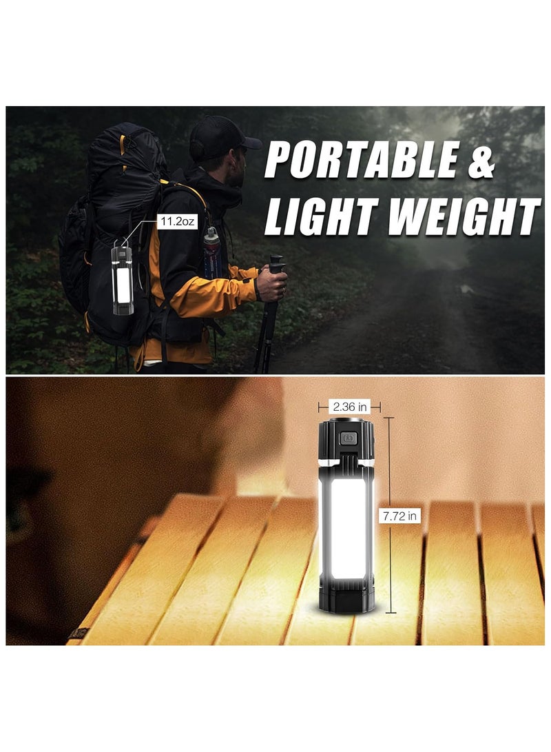 فانوس تخييم LED: مصابيح تخييم خارجية قابلة لإعادة الشحن تعمل بالبطارية - 300 لومن، 5 أوضاع سطوع، مصابيح خيمة مقاومة للماء لانقطاع التيار الكهربائي في حالات الطوارئ في هوريكان هوم - Image 5