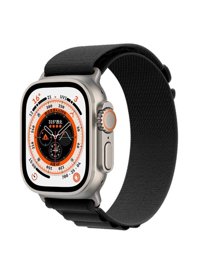 Generic - Replacement Strap For Apple Watch Ultra 49mm Nylon Watch Band Black - Image 1