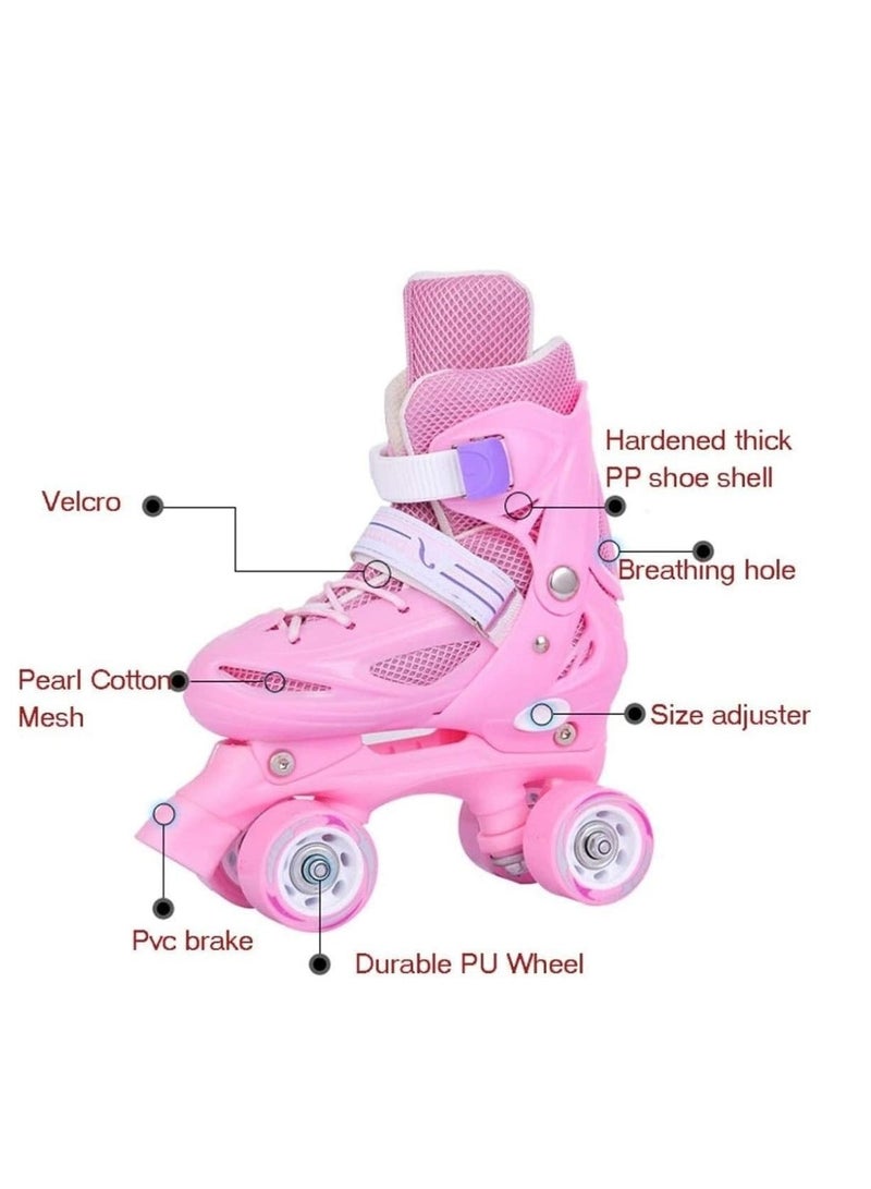 إسكدنيا 4 عجلات، حذاء تزلج قابل للتعديل مقاس L (39-42) سم - Image 3