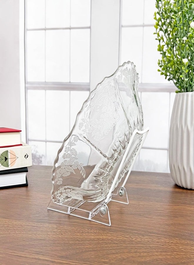 GIBSON HOLDERS 3PL Adjustable White Wire and Clear Acrylic Display Easel, 3.875" W x 5.375" D x 5.25" H, Pack of 12 - Image 5