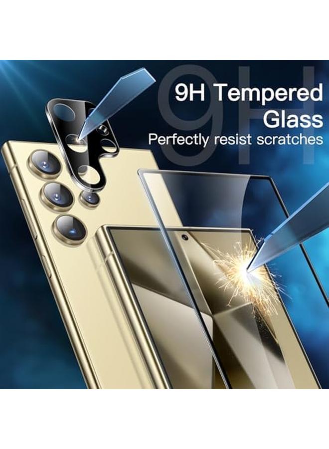 Jetech Screen Protector For Samsung Galaxy S24 Ultra 5G 6.8 Inch With Camera Lens Protector Tempered Glass Film Easy Installation Tool Fingerprint Id Compatible Hd Clear 2 Pack Each - Image 4