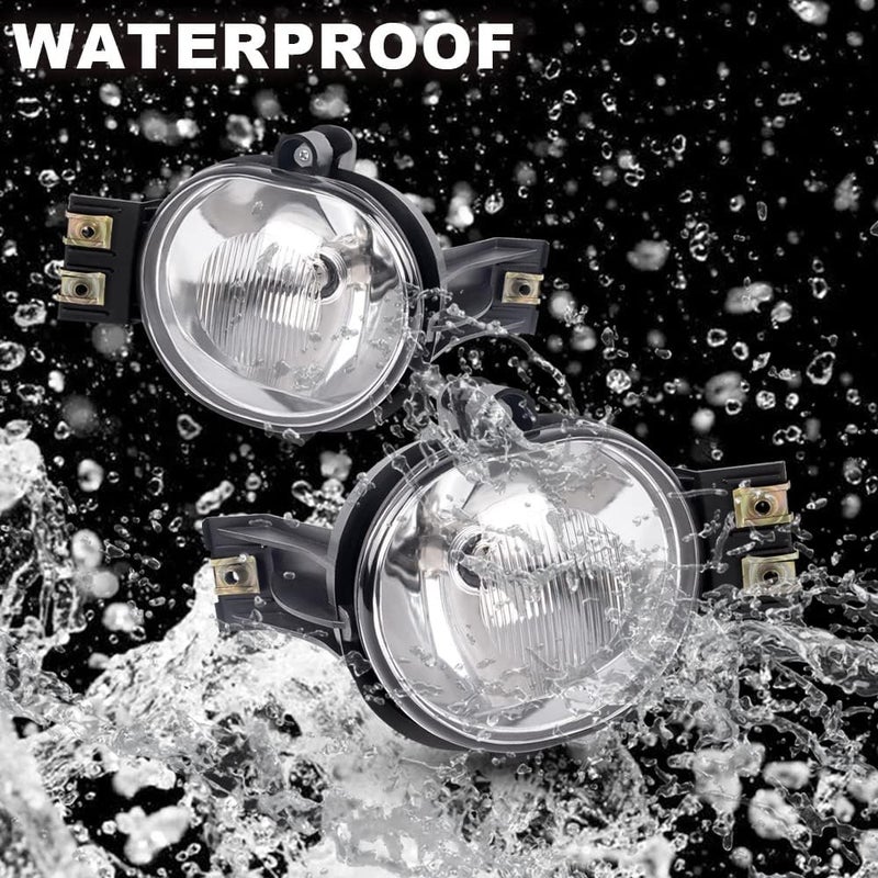 GPLUS G-PLUS Fog Lights for 2002-2008 Dodge Ram 1500, 2003-2009 Dodge Ram 2500/3500, 2004-2006 Dodge Durango - Pair with Bulbs - Image 4