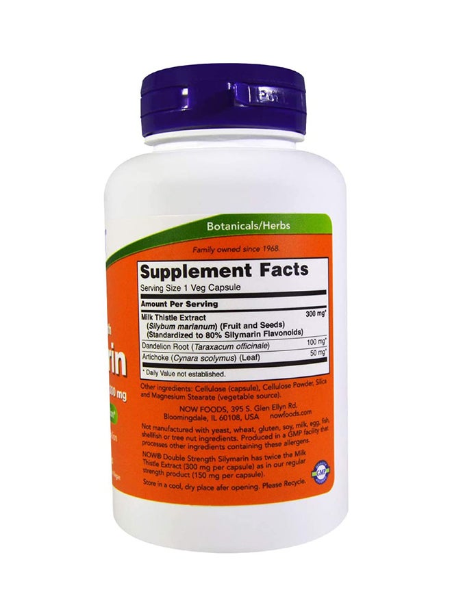Now Foods Silymarin Milk Thistle Extract 300mg 100 Veg Capsules - Image 2