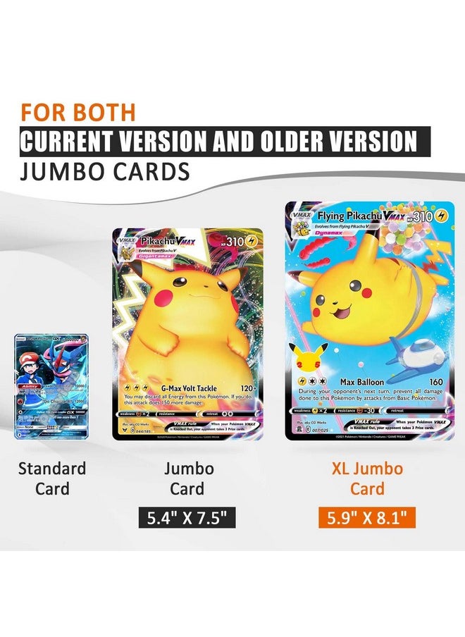 tutata - Jumbo Card Sleeves Big Card Protector Sleeves For 3 Ring Binder Jumbo Card Binder Sleeves- 50 Pack - Image 1