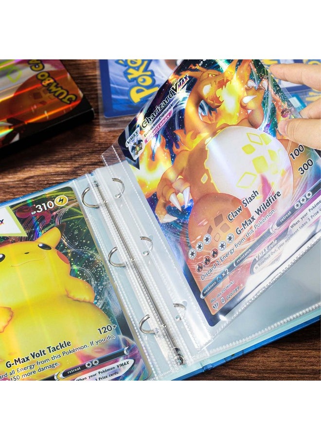 tutata - Jumbo Card Sleeves Big Card Protector Sleeves For 3 Ring Binder Jumbo Card Binder Sleeves- 50 Pack - Image 1