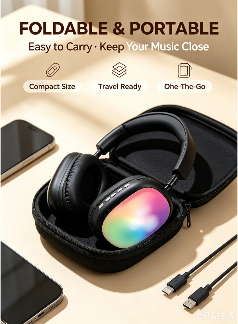 XO i22 Stereo Wireless Headset with LED Lights, Hi-Fi Audio & Noise Reduction - Image 3